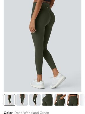 Halara Ultrasculpt butt lifting High-Waisted Leggings in Deep Woodland Green